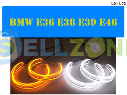 Χαμηλής ενέργειας Crystal Angel Eyes Για BMW E36 E46 E39 - L01/L02